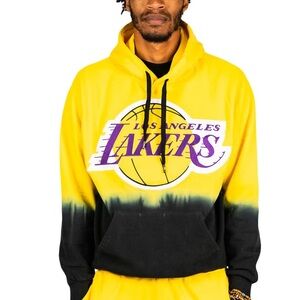 NWT FISLL Lakers Dip Dye Hoodie SZ L